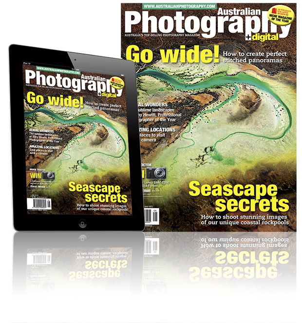 May AP Out Now: Tony Hewitt's Road to Success, How to Take Super-Wide Panoramas, Photojournalism in The Digital Age, Shooting Ocean Pools and More